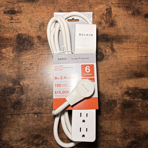 Unisex Belkin Surge Protector One Size White/Orange